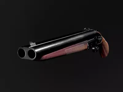 Shot Gun Low-poly 3D model