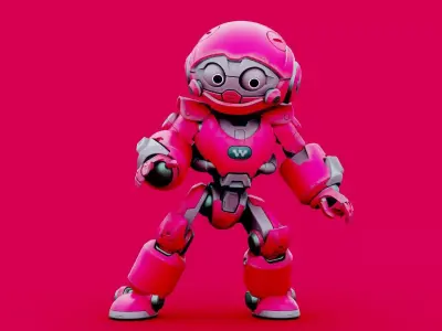 Robo Zero Z-1 RIGGED 3D model