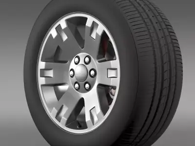 GMC Yukon XL wheel 3D model