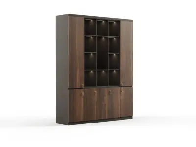 Modern Office High Cabinet File 3 For Director  Free 3D model