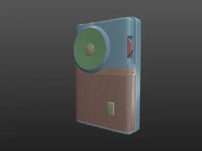 Sony TR-63 Transistor Radio 3D model