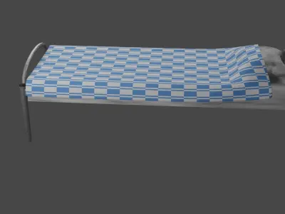 Simple Bed Free 3D model shop