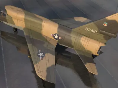 North American F-107A Ultra Sabre 3D model