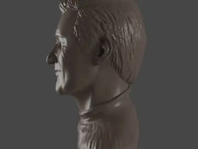 Male head Free 3D print model