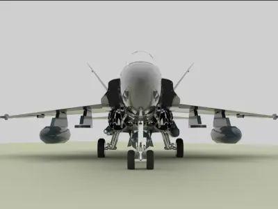  fighter jet  f16 3D model 3D model