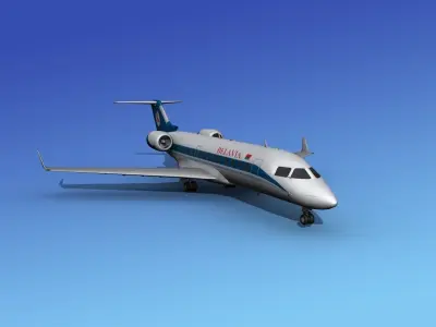 Canadair CRJ200 Belavia 3D model