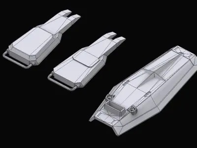  Gundam Earth Federation Shields 3D model