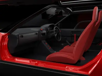 Mazda Autozam Az-1 Car 3d Model Free 3D model