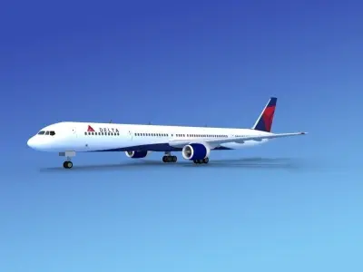 Boeing 757-300 Delta 4 3D model