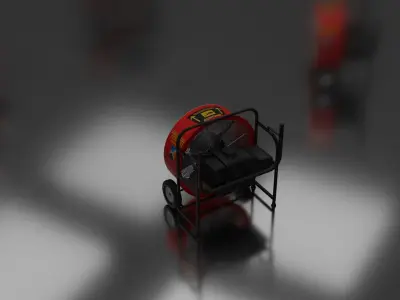 Tempest Ueberdruck Luefter Low-poly 3D model