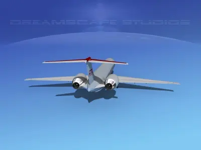 McDonnell Douglas MD83 ATA Airlines 3D model