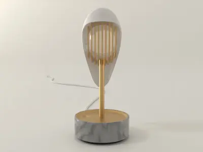 Table lamp alarm clock 3D model 3D model