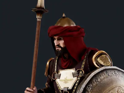 PERSIAN 5 Low-poly 3D model