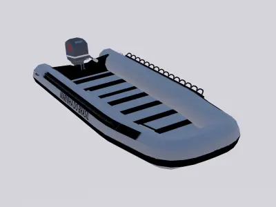 Boat Brazilian Navy Low-poly 3D model