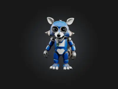 RoboRaccoon Model Low-poly 3D model