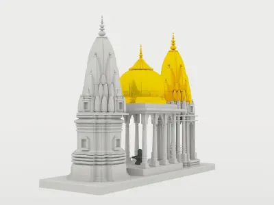 kashi vishwanath temple 3D model