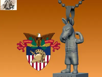 Necklaces United States Military Academy - Hanging Figurine 3D print model