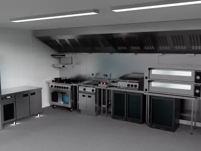Commercial Kitchen Package 1 3D model