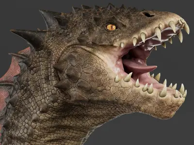 Dragon No Rig 3D model
