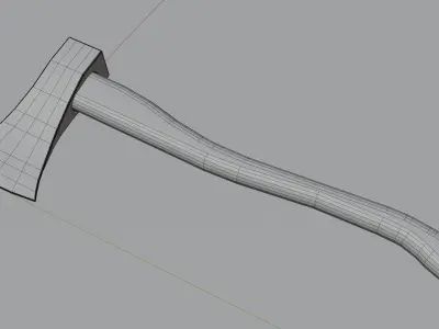 Hatchet Axe Free low-poly 3D model