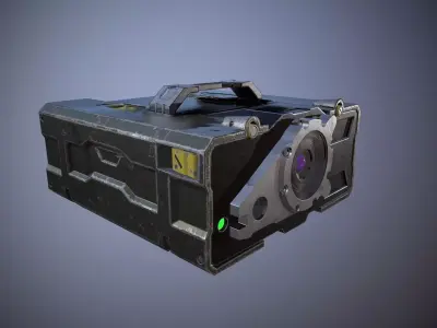 Military rangefinder Low-poly 3D model