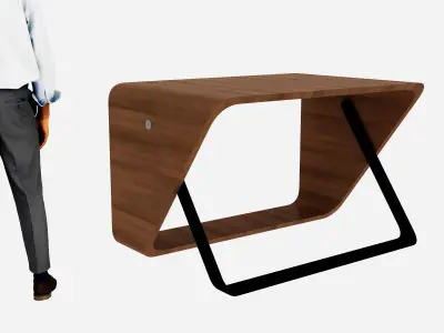 3d Desk - OFFICE FURNITURE Free low-poly 3D model