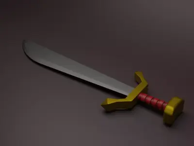 very good nife Low-poly 3D model