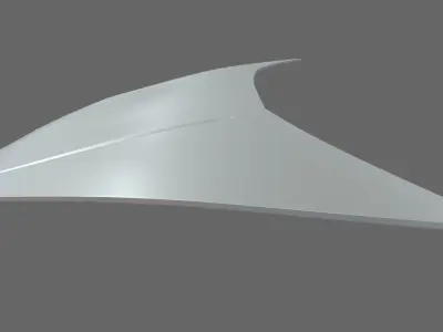 Car Bonnet 02 Low-poly 3D model