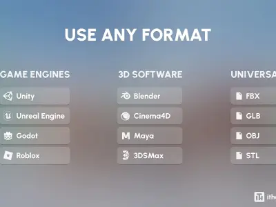 Arctic Low-poly 3D model