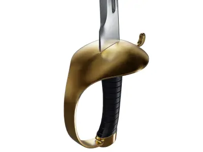 Pirate Cutlass Sword 3D model