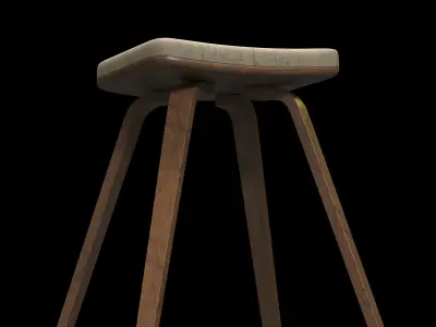 Counter Stool Free 3D model