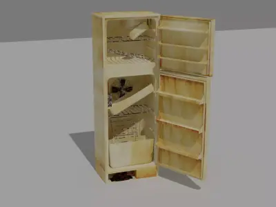 old fridge  Free low-poly 3D model
