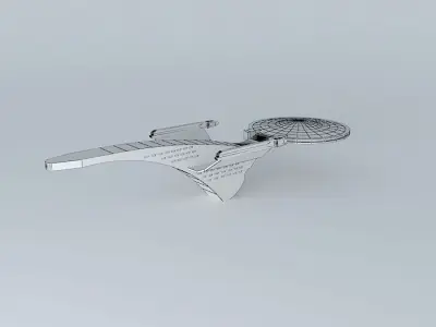 The USS Vanguard NX01 Starship Free 3D model