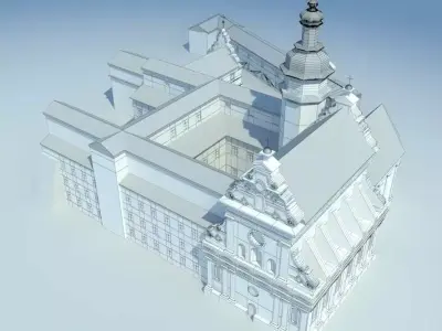 St Bernard Bernardynski Church Free 3D model