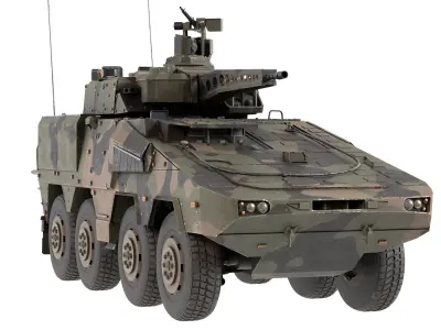 Boxer CRV Armoured Fighting Vehicle Low-poly 3D model