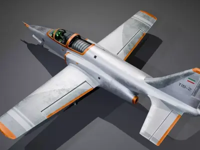 Islamic Republic of Iran Air Force - OWJ TAZARVE - THE PHEASANT Low-poly 3D model