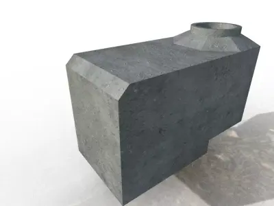 German WW2 machinegun bunker Low-poly 3D model