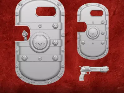 Deathrider Shield 3D printable files for Action Figures 3D print model