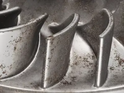 Rusty Engine Flywheel 3D model