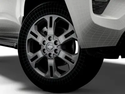 Nissan Navara Tekna 2021 wheel 3D model
