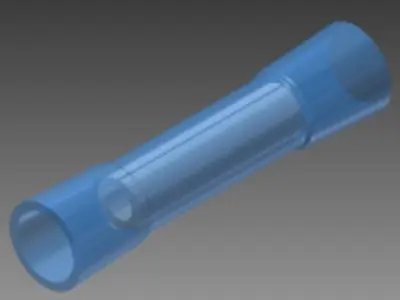 16-14 double sided female tube heat shrink Free 3D model