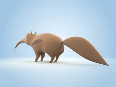 Anteater 3D model