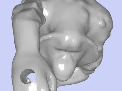 MakeIT Orangutan Hanging Ornament 3D Model 3D model