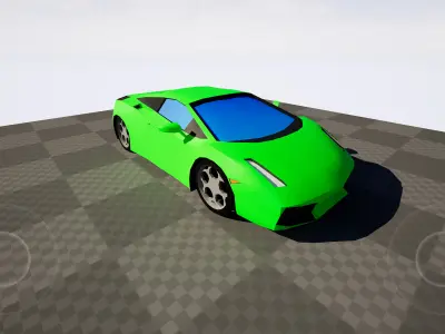 Sport Car Free Low Poly Free 3D model