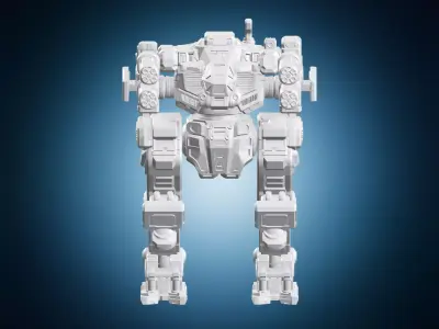 BattleMech Marauder Science Fiction Miniature 3D print model