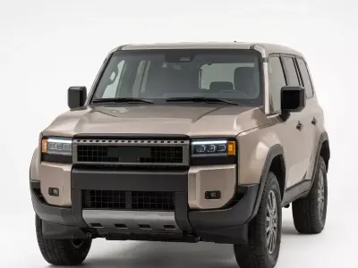 Modern 2024 Toyota Land Cruiser J250 SUV Low-poly 3D model