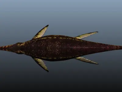 Shonisaurus dinosaur 3D model