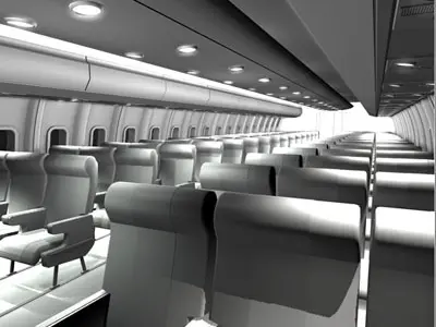Interior plane 3 3D model