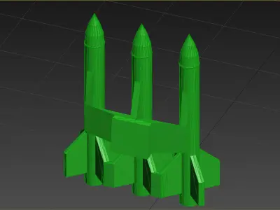 BTR 152 with rockets from the Sparrow set 3D print model