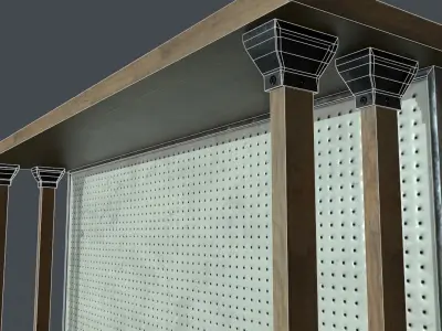 PBR Workbench industrial style Low-poly 3D model